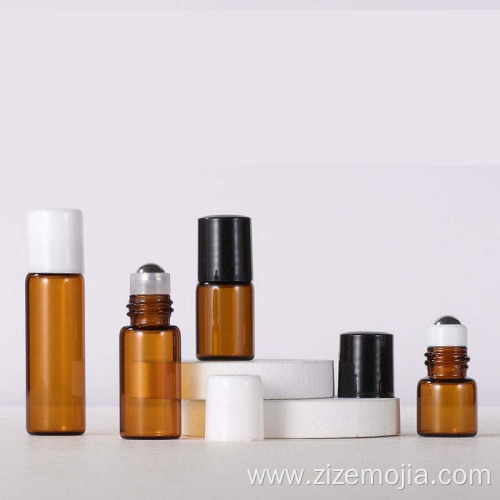 Colorful essential oil sample glass small roller bottle